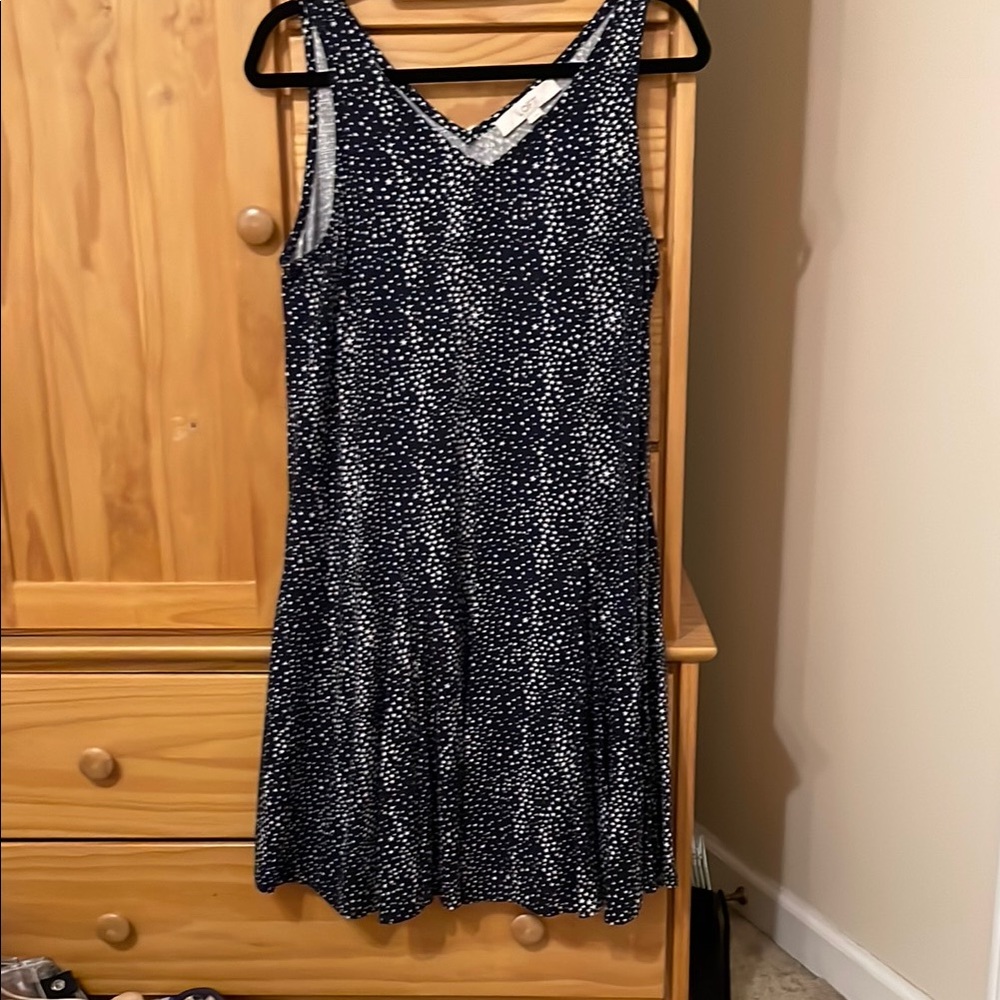 Elegant Black and White Polka Dot Dress